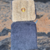 Akoussa Luffa Loofah lingette gris foncé Awo Beauty